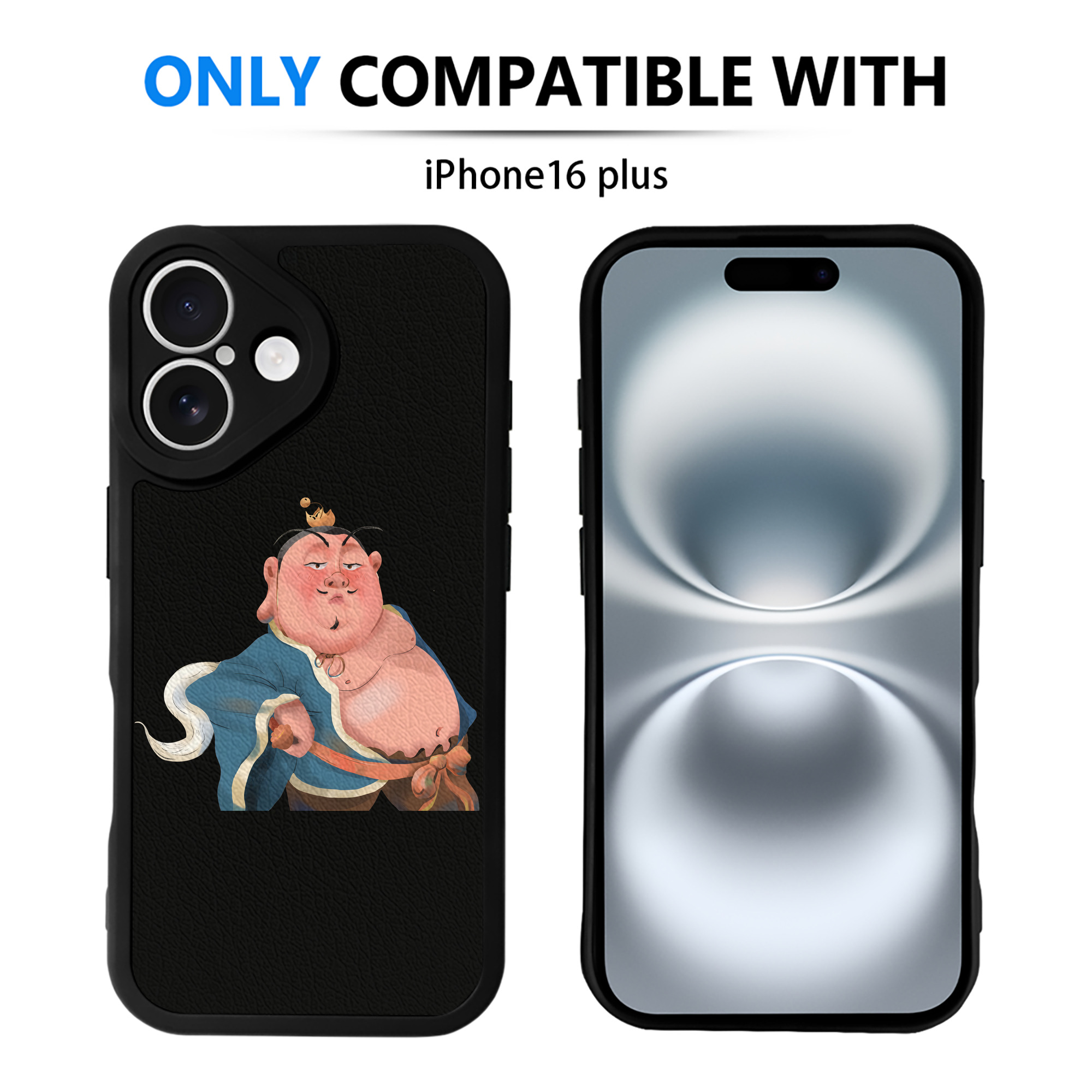 （画像用） Ne Zha 2 ナタ 魔童の大暴れ 【iPhone 16シリーズ対応】シリコンスマホケース（レザー調） 材質：シリコン